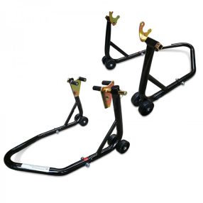   ( R ) Fekete első motoremelő 2 rudas + Fekete hátsó villás