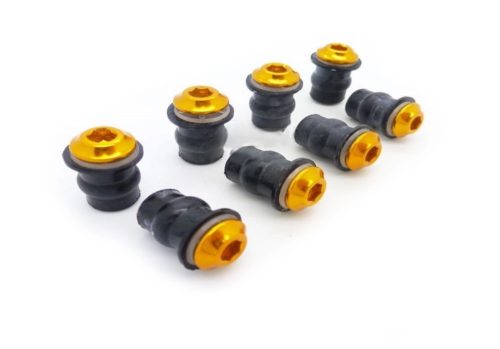 Plexi Idomcs. M5   (Anya + Alátét + Csavar) Sárga  8db szett