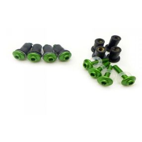   Plexi Idomcs. M5   (Anya + Alátét + Csavar) Zöld  8db szett