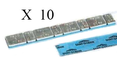 Ragasztható keréksúly 5g+10g csík, 60g/csík   x 10 db 